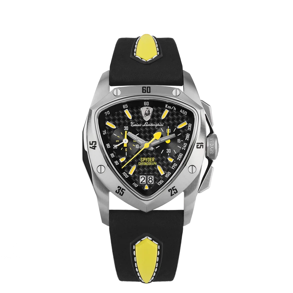 TONINO LAMBORGHINI New Spyder Chronograph Silver / Yellow