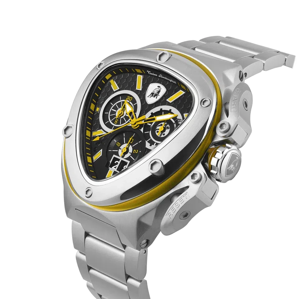 TONINO LAMBORGHINI Spyder X Steel Watch Silver / Yellow