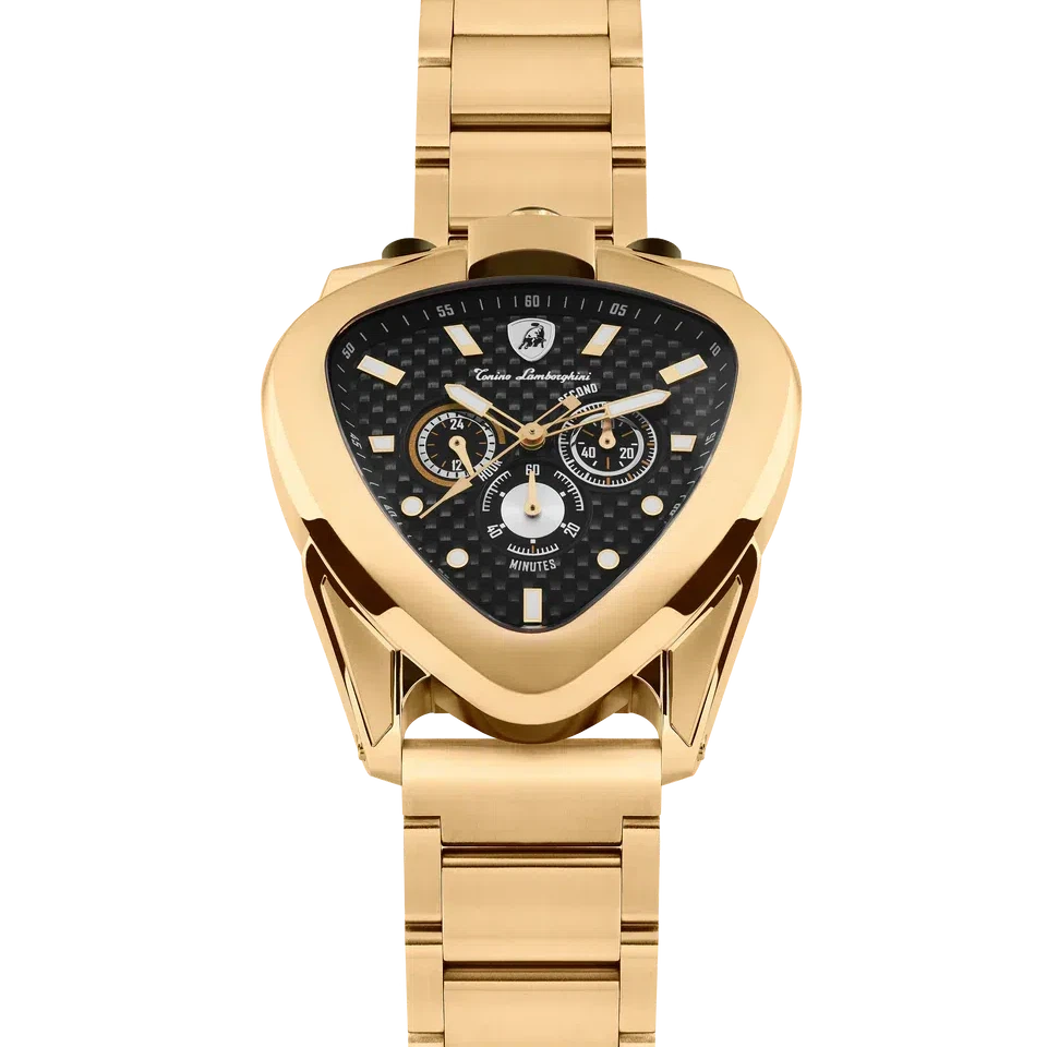 TONINO LAMBORGHINI Spyder 12 H Watch Yellow Gold