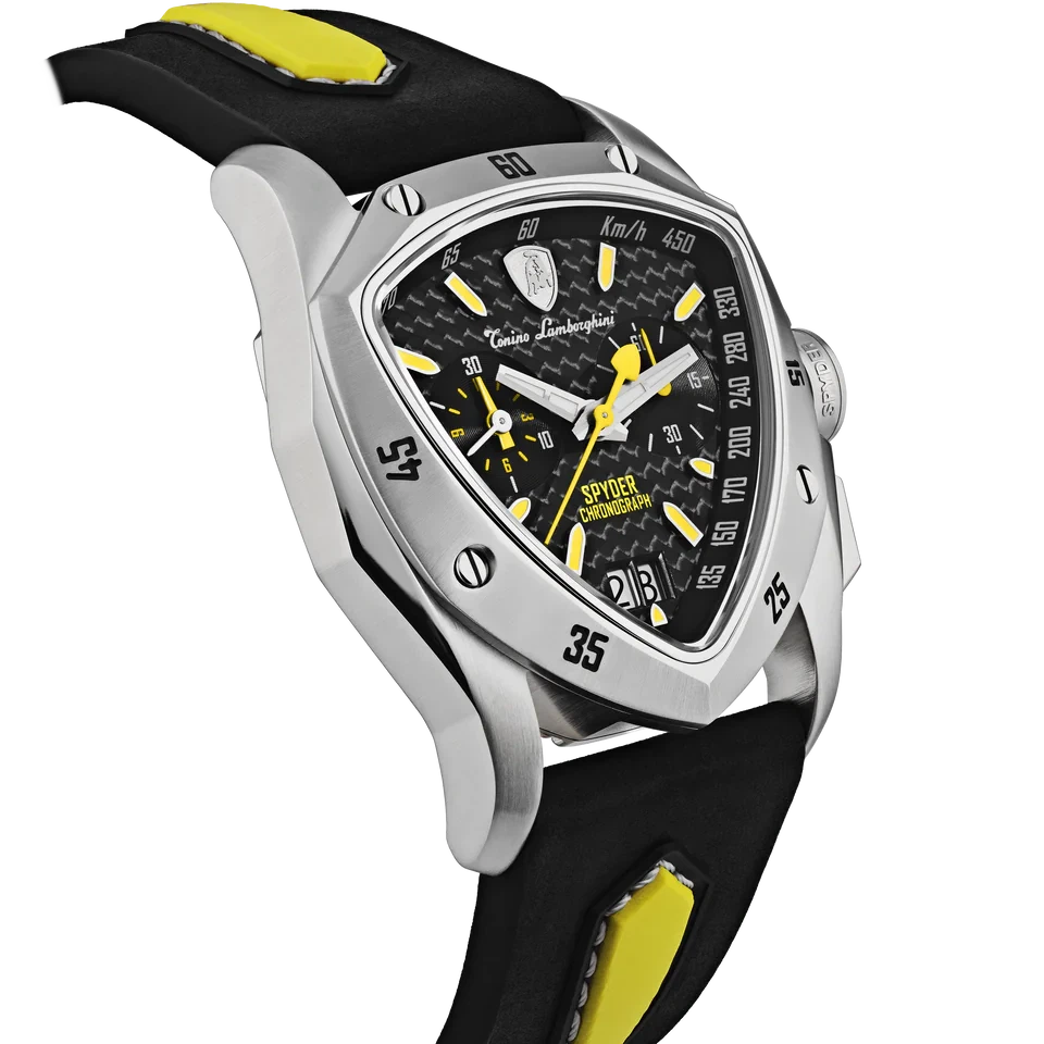 TONINO LAMBORGHINI New Spyder Chronograph Silver / Yellow