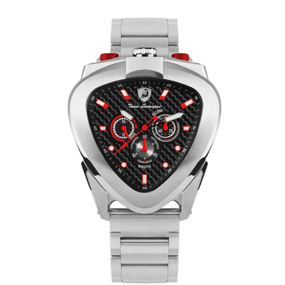 TONINO LAMBORGHINI Spyder 12 H Watch Silver / Red