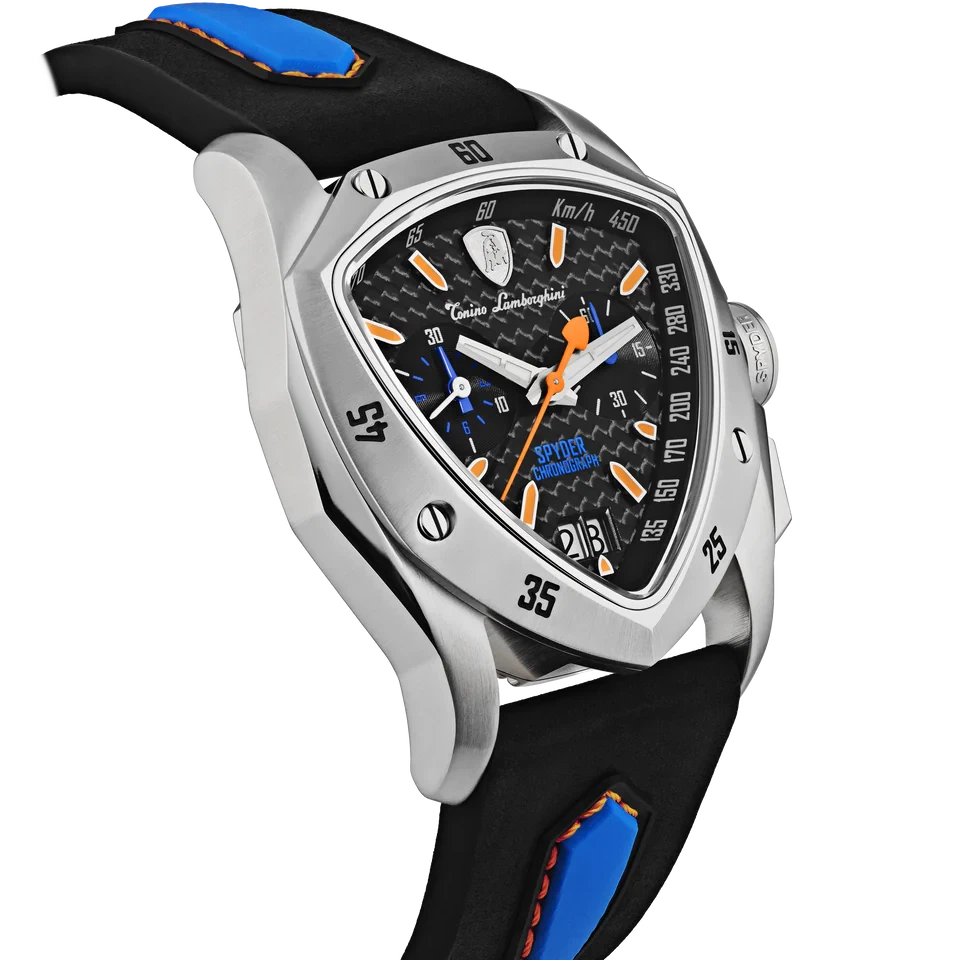 TONINO LAMBORGHINI New Spyder Chronograph Blue / Orange