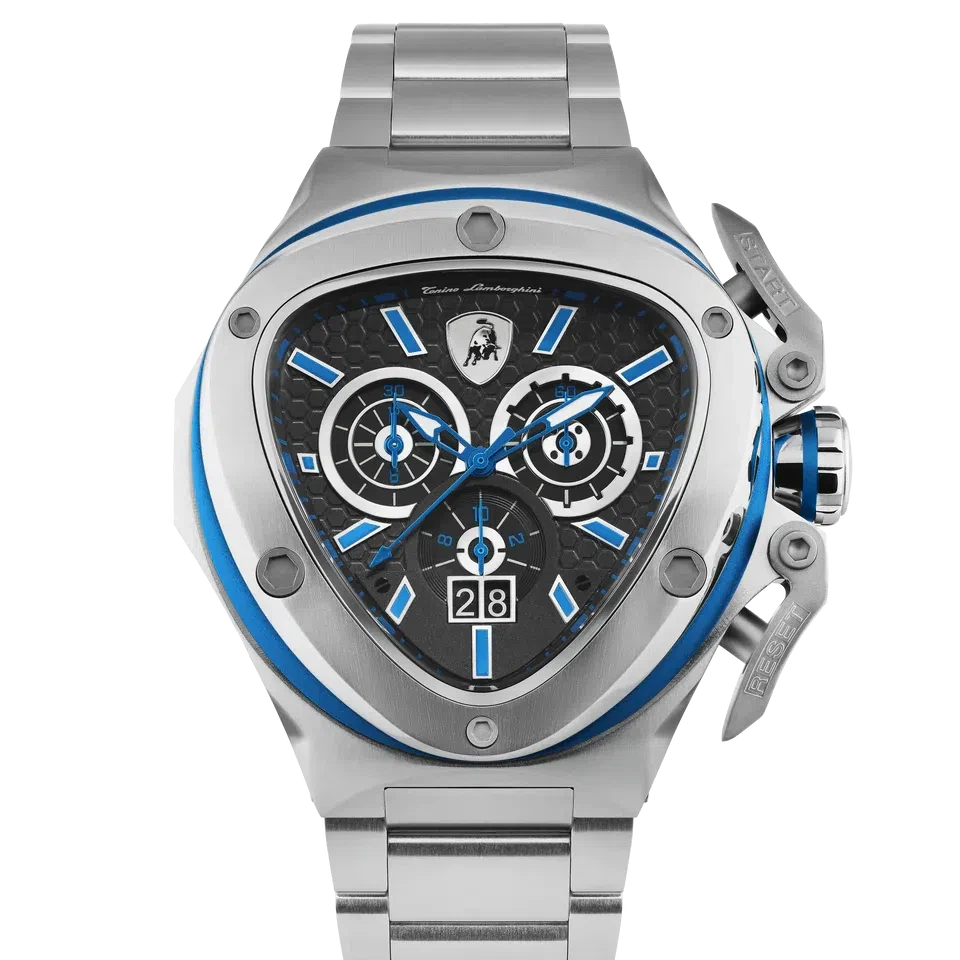 TONINO LAMBORGHINI Spyder X Steel Watch Silver / Blue