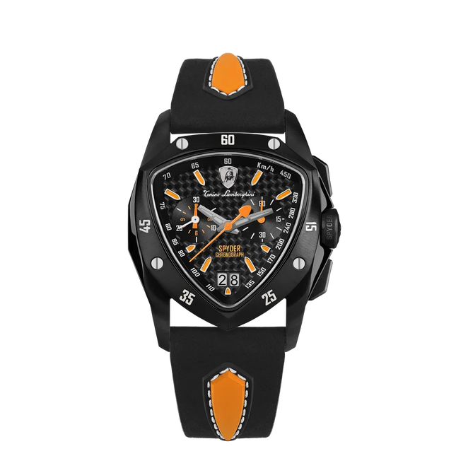 TONINO LAMBORGHINI New Spyder Chronograph Silver / Orange