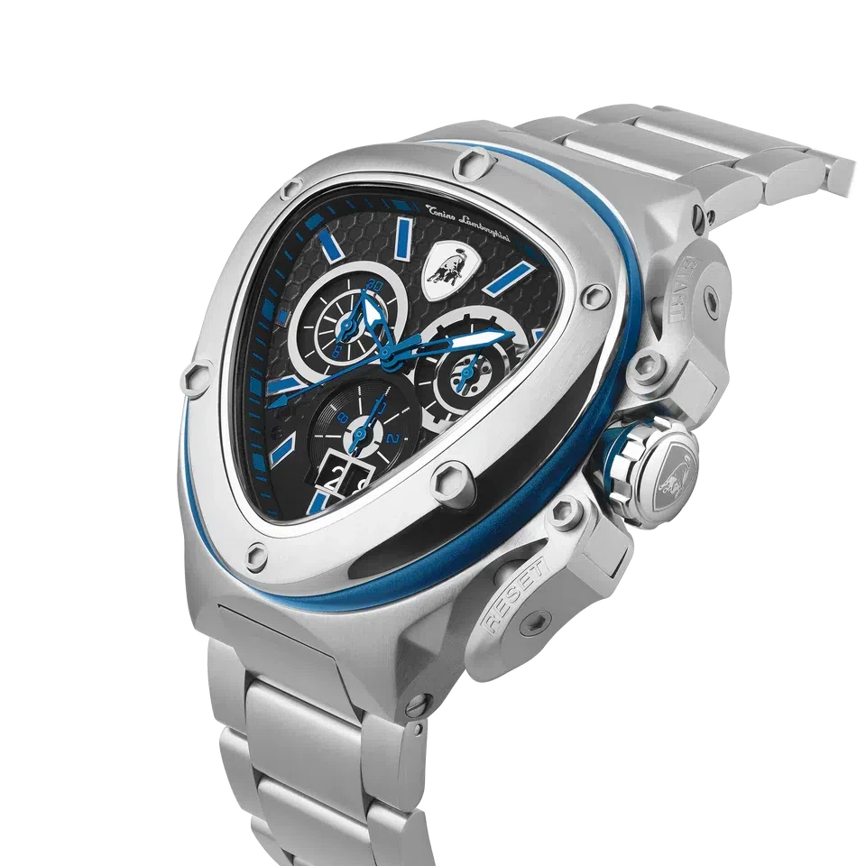 TONINO LAMBORGHINI Spyder X Steel Watch Silver / Blue