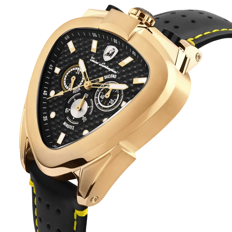 TONINO LAMBORGHINI Spyder 12 H Watch Yellow Gold