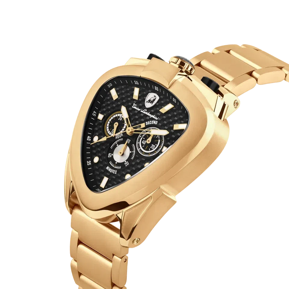 TONINO LAMBORGHINI Spyder 12 H Watch Yellow Gold