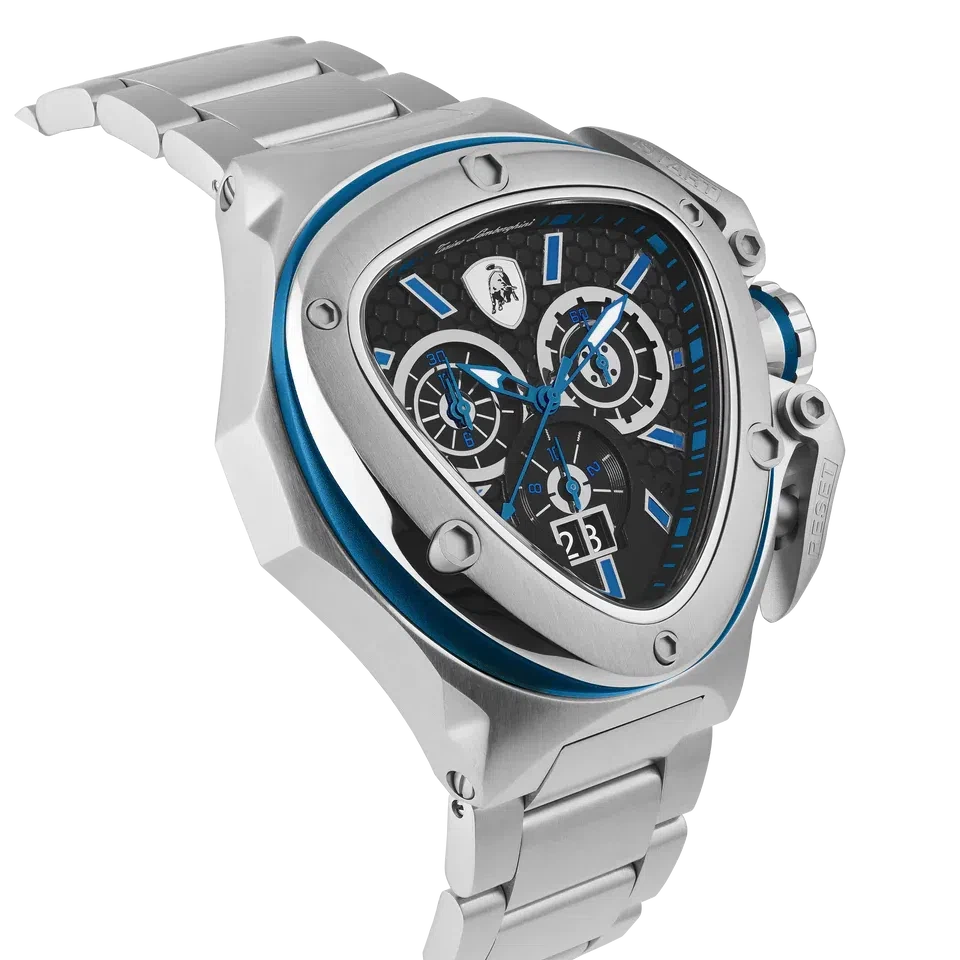 TONINO LAMBORGHINI Spyder X Steel Watch Silver / Blue