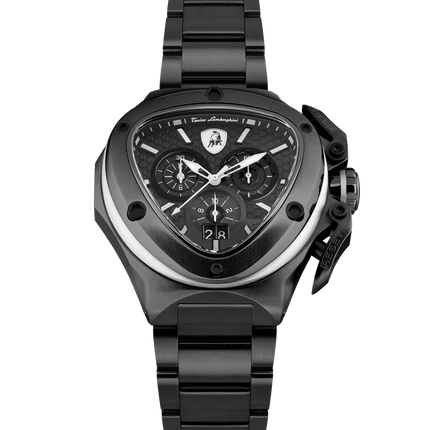 TONINO LAMBORGHINI Spyder X Steel Bracelet Watch Black / White