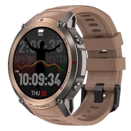 **GENERIK** SMART Rugged GPS ALL-YOU-NEED Swim Proof Smart Watch - BROWN