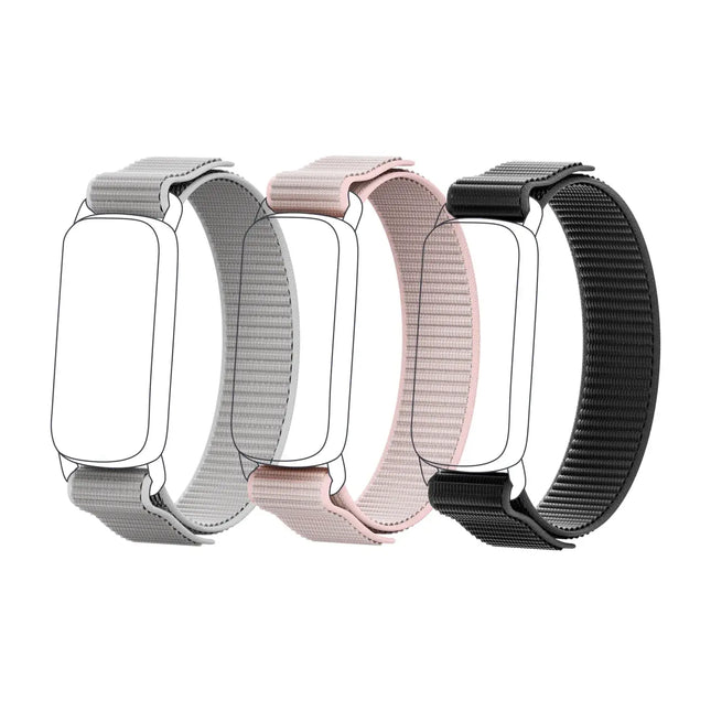 Replacement Nylon Band For GENERIK SMART GTL1 Fitness Tracker, 3-Styles Bundle, Size M, 28cm length
