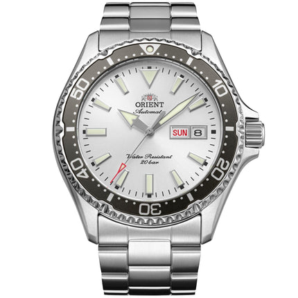 Orient Mako Kamasu 42mm White Dial Steel Automatic Watch RA-AA0825S39B