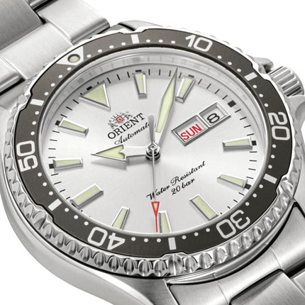Orient Mako Kamasu 42mm White Dial Steel Automatic Watch RA-AA0825S39B
