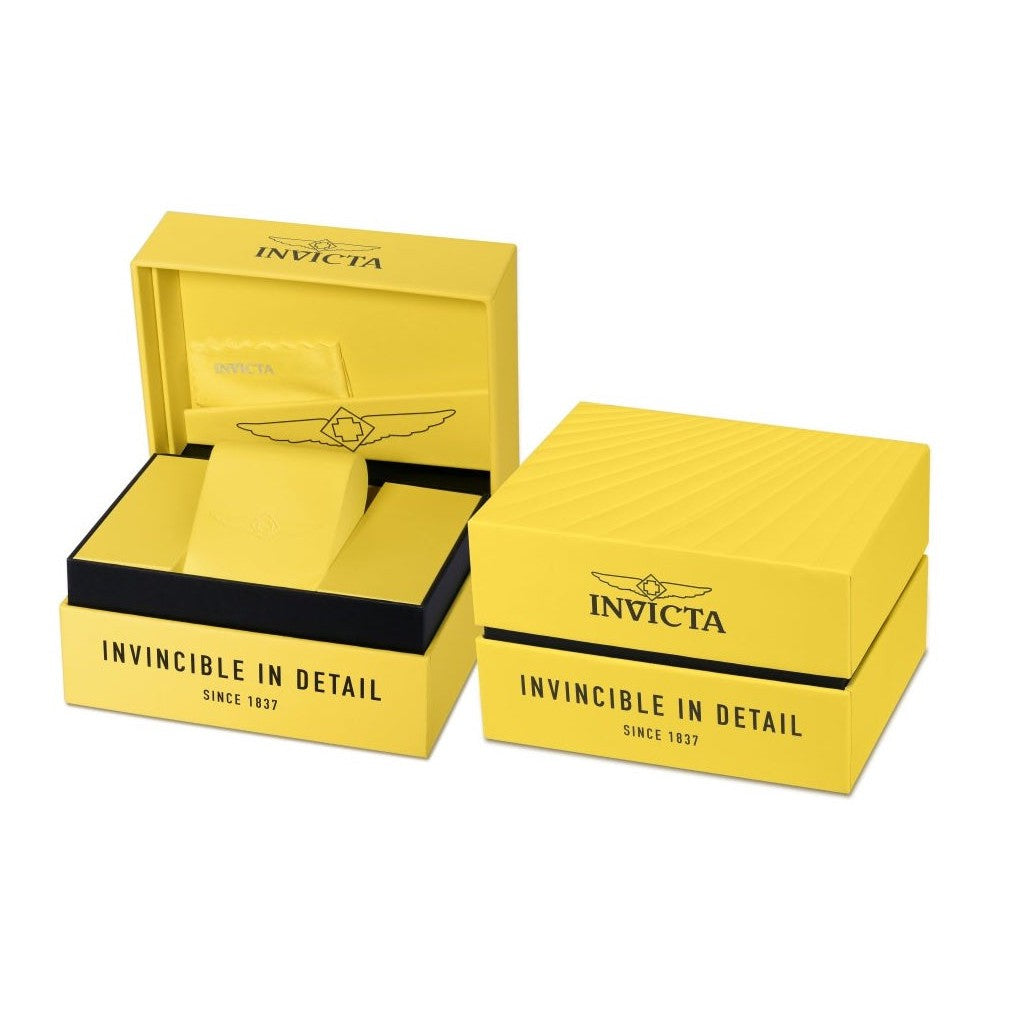 Yellow invicta sale watch box