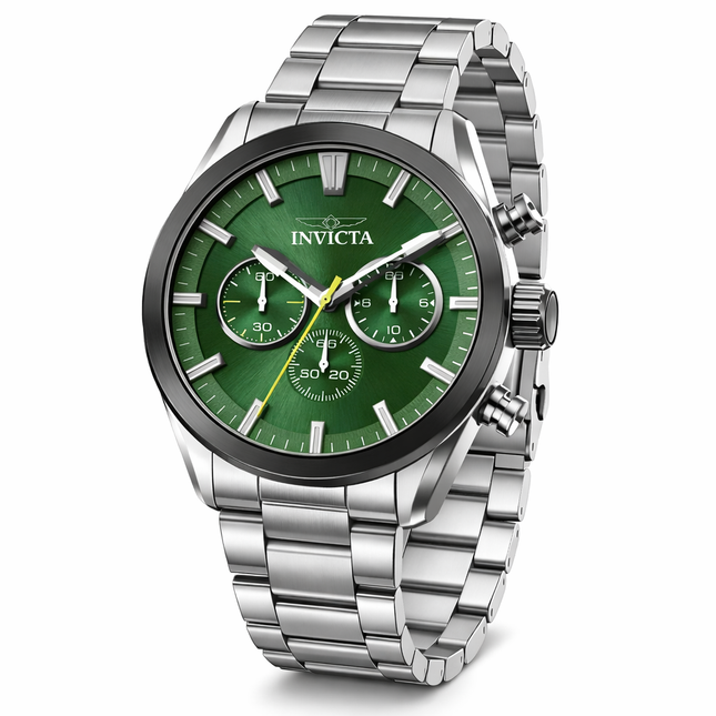 INVICTA Men's Speedway Classic 45mm Chronograph Watch Green