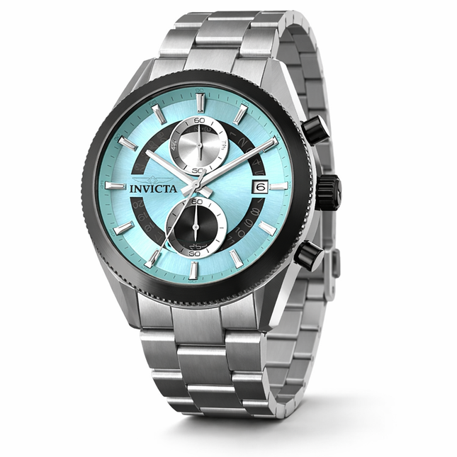 INVICTA Men's Speedway Classic 45mm Chronograph Watch Light Blue