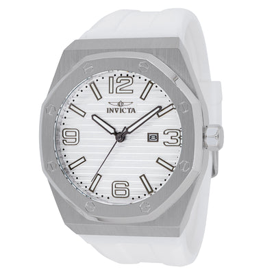 INVICTA Men's Huracan Classic 48mm Silver / White  Watch