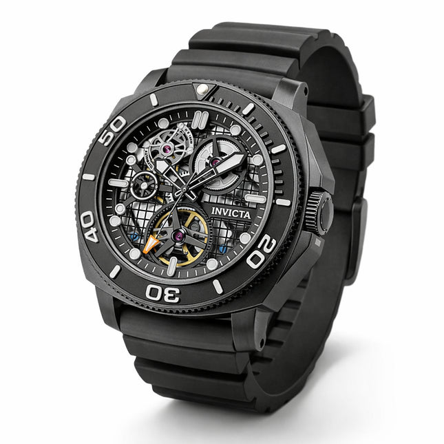 INVICTA Men's Sea Hunter Hadal Truss Automatic 44mm Watch Black