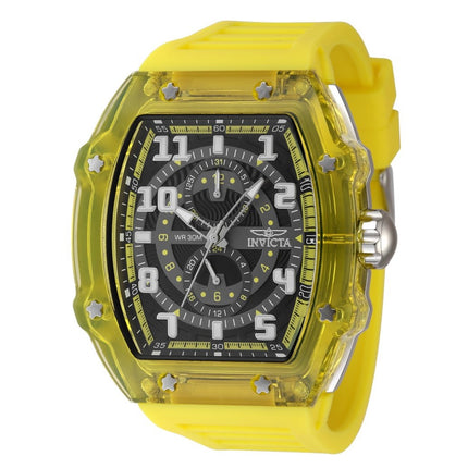 **Invicta** Racing Men's Arcane Chronograph Watch Translucent Yellow