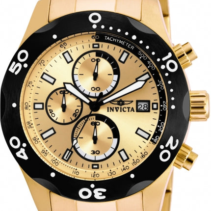 **R1.00 Auction**Invicta Men's **Classic Chrono** Watch Gold Edition