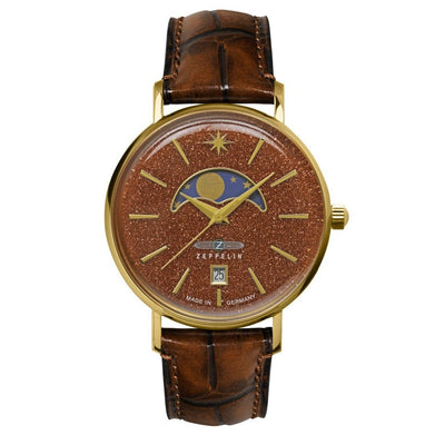 ZEPPELIN Lady Luna Moonphase Watch Red Sandstone 81395