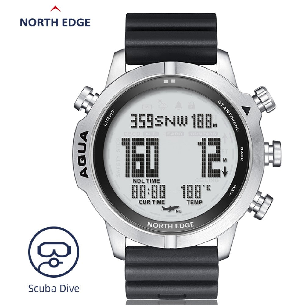 NORTH EDGE Tactical Aqua (Scuba Dive) Watch White