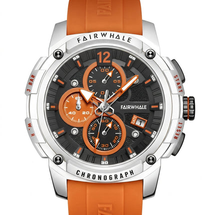 Mark Fairwhale FW-4360 REFUSIO - Men’s Sport Chronograph Watch with Silicone Strap