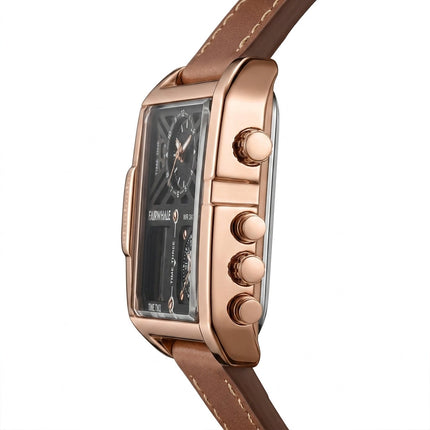 Mark Fairwhale FW-4380 QUADRA - Retro Square Men’s Quartz Watch - Vintage Style