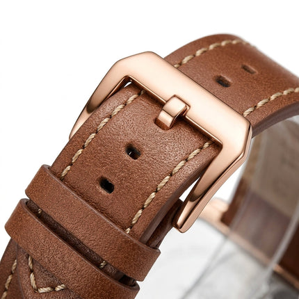 Mark Fairwhale FW-4380 QUADRA - Retro Square Men’s Quartz Watch - Vintage Style
