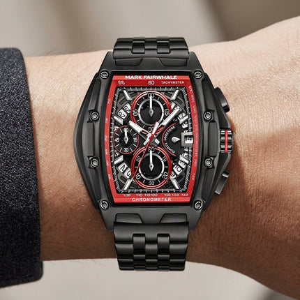 Mark Fairwhale  FW-5080 TONIXORA - Men’s Luxury Chronograph Watch with Stainless Steel Strap