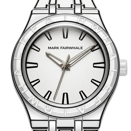 Mark Fairwhale FW-5110 2D SKETCH Watch - Minimalist Black & White Design