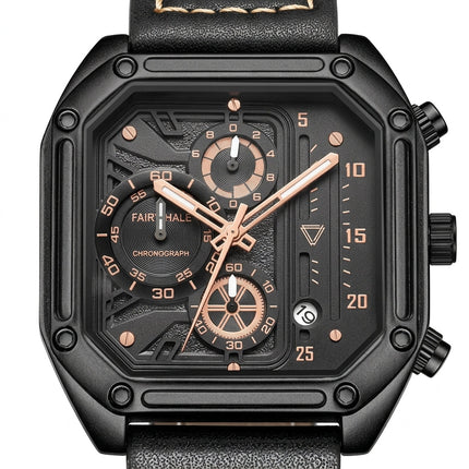 Mark Fairwhale FW-5570 QUADRAVEX - Men’s Square Chronograph Watch