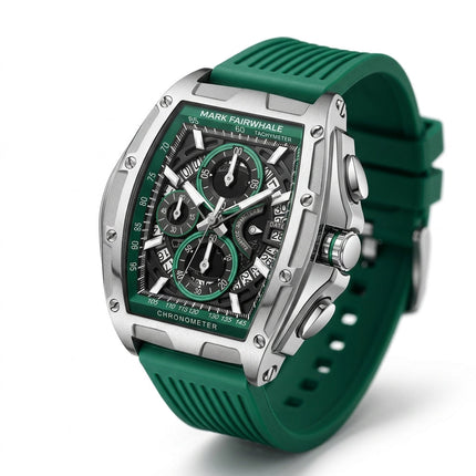 Mark Fairwhale FW-5080 VERDIX - Green Chronograph Sports Watch - Luxury