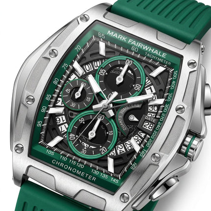 Mark Fairwhale FW-5080 VERDIX - Green Chronograph Sports Watch - Luxury