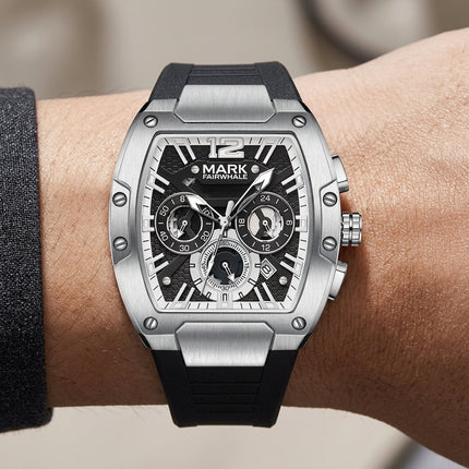 Mark Fairwhale FW-5950 TONNERIX - Men’s Tonneau Sport Chronograph Watch