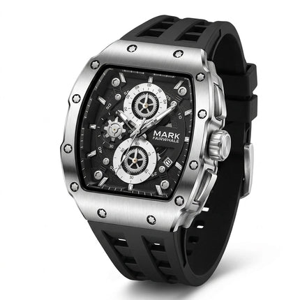 MARK FAIRWHALE FW-5980 TONIX - Men's Tonneau Chronograph Sports Watch
