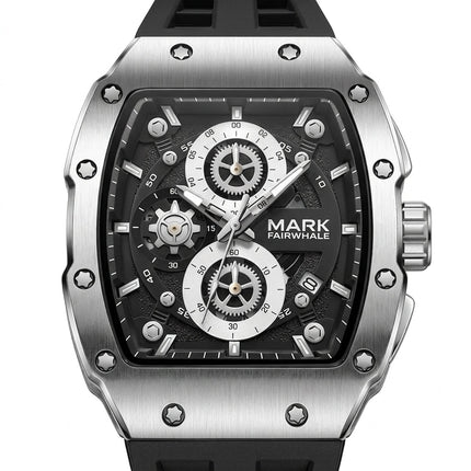 MARK FAIRWHALE FW-5980 TONIX - Men's Tonneau Chronograph Sports Watch