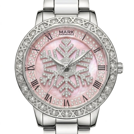 MARK FAIRWHALE Lady FW-3890 Snowflake Ladies Quartz Watch - Diamond Bezel