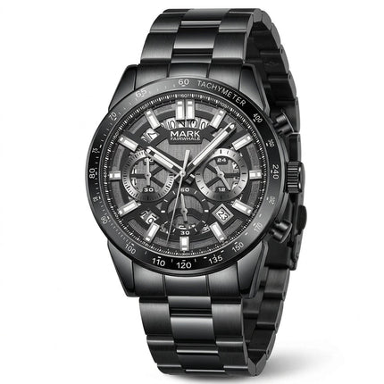 Mark Fairwhale FW-5880 ONYXARON - Men’s Black Chronograph Sapphire Crystal Watch