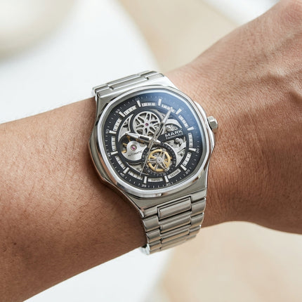 MARK FAIRWHALE FW-6043 Skeleton Automatic Watch - Skeleton Automatic Watch