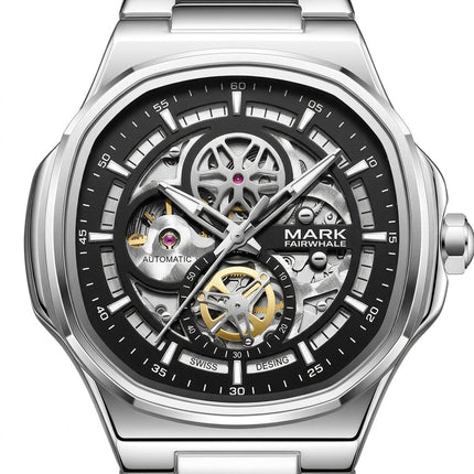 MARK FAIRWHALE FW-6043 Skeleton Automatic Watch - Skeleton Automatic Watch