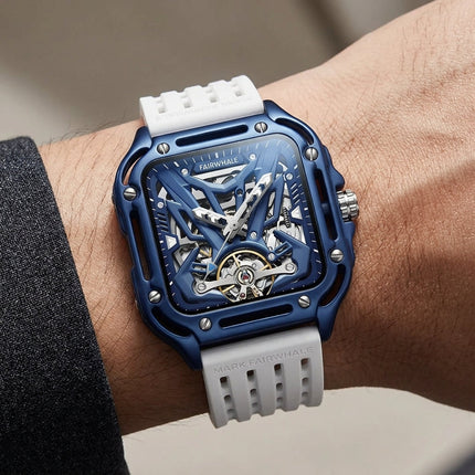 Mark Fairwhale FW-6530 ZEPHYROS - Skeleton Automatic Watch with Luminous Dial - Modern Design