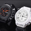 MEGIR Men's Submarine Chronograph Date 50mm Silicone Strap Watch White