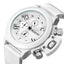 MEGIR Men's Submarine Chronograph Date 50mm Silicone Strap Watch White