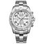 MEGIR Men's Avenger Chronograph Date 45mm Stainless Steel Bracelet Watch Silver