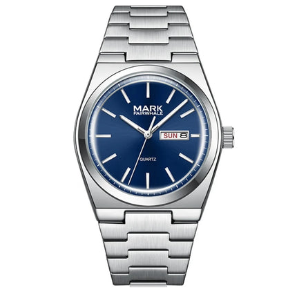 Mark Fairwhale Men's Azure Classic Date Watch Blue