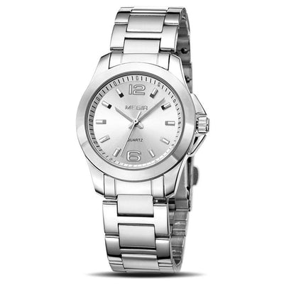 MEGIR Women's Classic Watch Silver