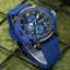 MEGIR Men's Military Sport Chronograph Royal Blue Watch