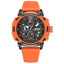 MEGIR Men's Military Sport Chronograph Orange Watch