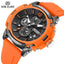 MEGIR Men's Military Sport Chronograph Orange Watch